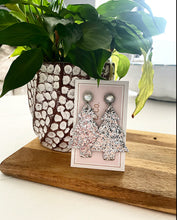Load image into Gallery viewer, Silver Christmas Glam Stud Set
