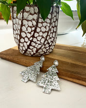 Load image into Gallery viewer, Silver Christmas Glam Stud Set
